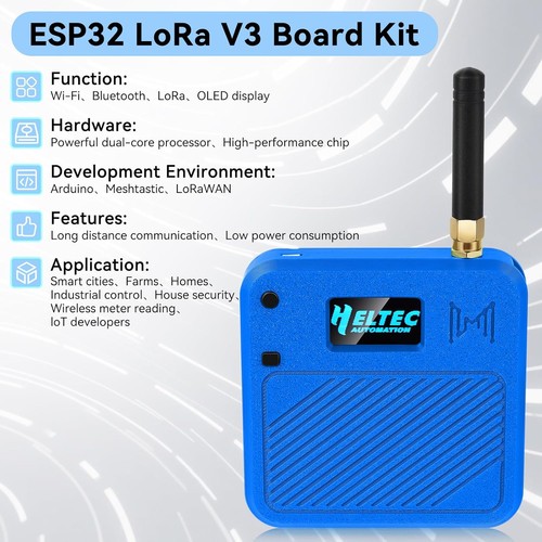 Scheda di sviluppo 915 MHz ESP32 LoRa V3 + antenna IPX + batteria + custodia meshtastic Helte - Foto 3 di 9
