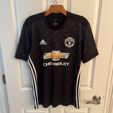 adidas Manchester United Away Football Shirt 2017 18 Men M Soccer Mercier Black