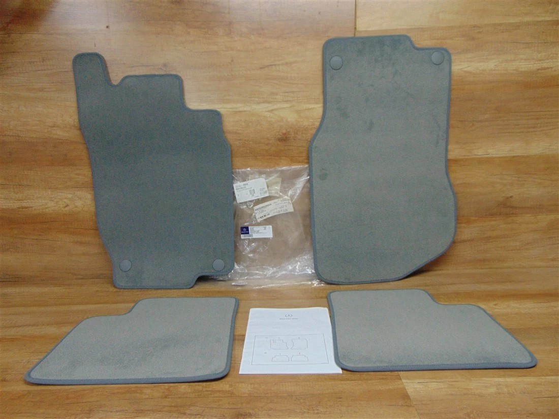 Mercedes-Benz Original 4 Velour Floor Mats M / Gl Class W/ X 164 Alpaca Grey Rhd