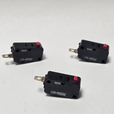 GE Microwave Door Interlock Micro Switch GSM-V1602A2 Set of 3 OEM