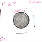 1912 PHILADELPHIA BARBER SILVER DIME IN GOOD CONDITION