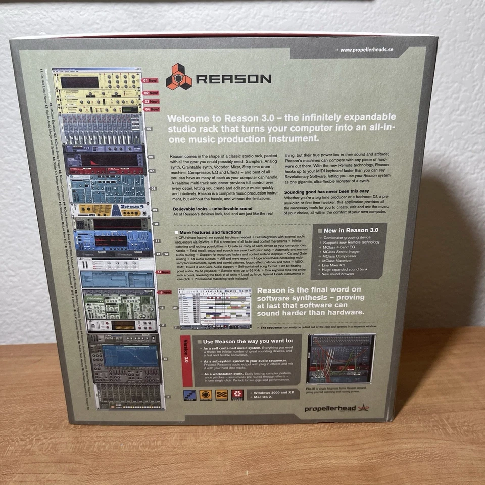 Propellerhead Reason Version 2.0 und 3.0 Stand-Alone Musikstation Software - Bild 4 von 4