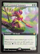 MTG Card - 1x Leaf=Crowned Visionary - Dominaria United - NM Extended Art, Magic