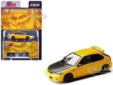 Honda Civic Ek9 Rhd Yellow Initial D 164 Diecast By Hobby Japan Hjdmd007