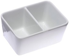 2 Hole 15.0cm Ink Rack Temple Pottery Angle Brush Washer Japan Import