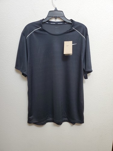 NEW Nike Running Dri-Fit Men's XL Black T-Shirt Crew Neck Short Sleeve NWT $35
