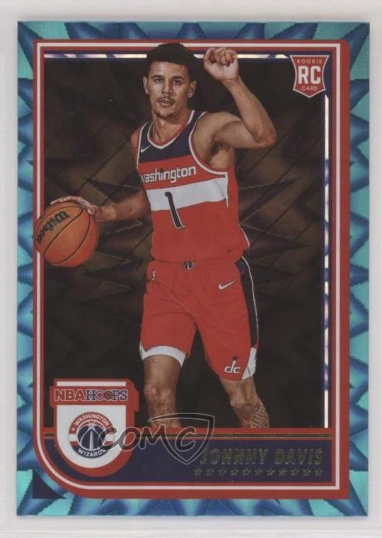 2022-23 Panini NBA Hoops Rookies Teal Explosion Johnny Davis #240 0x2a