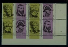 Australia 1973 Famous Australians Corner Block 8 MNH #537a