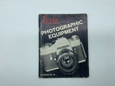 Leitz Wetzlar Photographic Equipment Catalog No. 43 Manual German