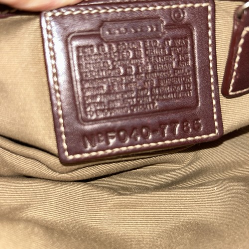 Y2k Coach 7785 Demi Burgundy Shoulder Bag  Vintage Nice - Picture 16 of 17