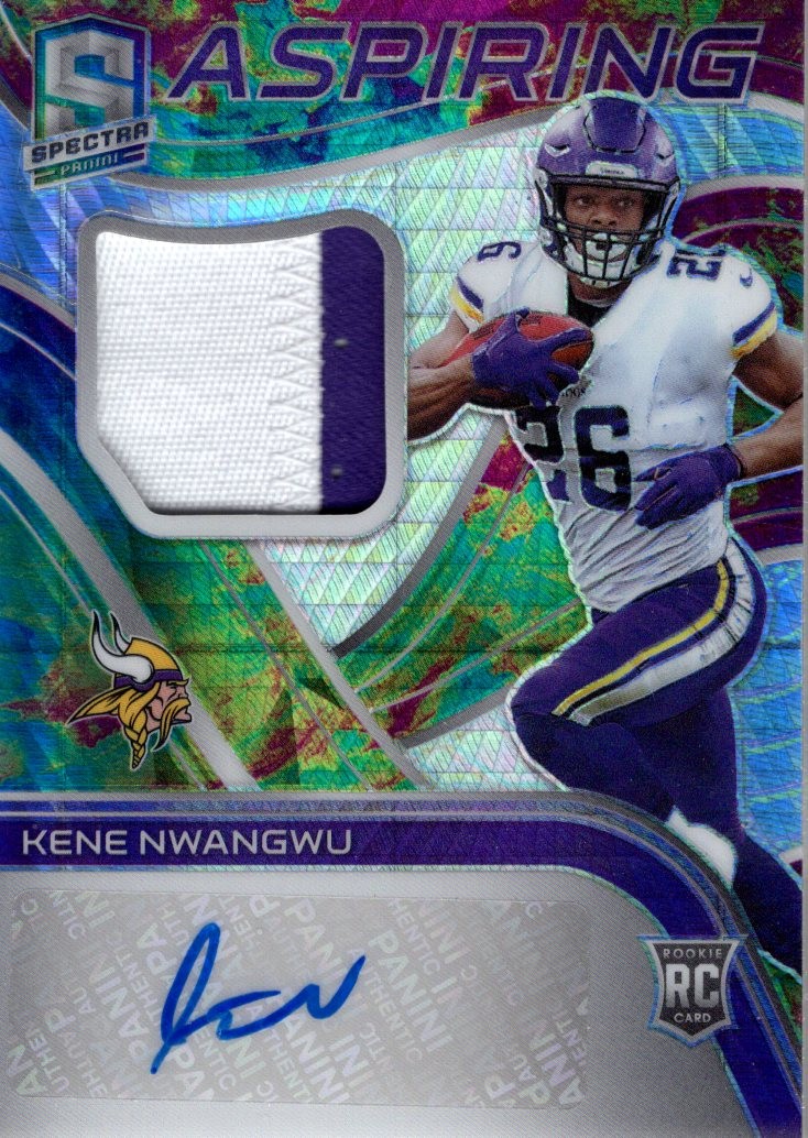 2021 Spectra Aspiring Patch Autographs Celestial 11 Kene Nwangwu Auto Patch /75