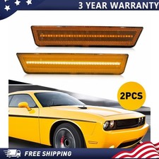 For Dodge Challenger 2008-2014 Charger 11-14 Amber Led Front Side Marker Lights For Dodge Challenger 2008-2014 Charger 11-14 Amber Led Front Side Marker Lights