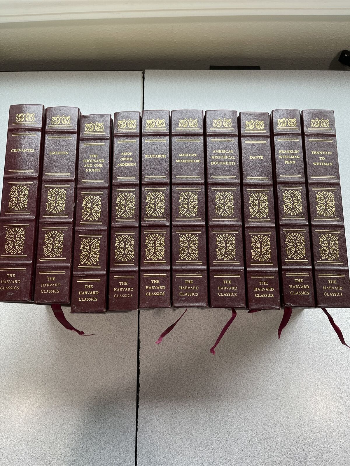 The Harvard Classics Hardcovers 1991 Lot of 10 Dante Cervantes Grimm Shakespeare Zapas w specjalnej cenie