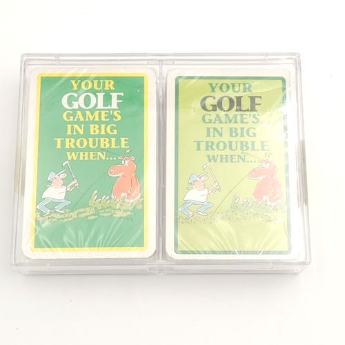 Mazzi di Carte da Gioco Tema Golf (3) Citazioni Giochi Umorismo Divertenti Sport Regali Sigillati - Foto 2 di 10