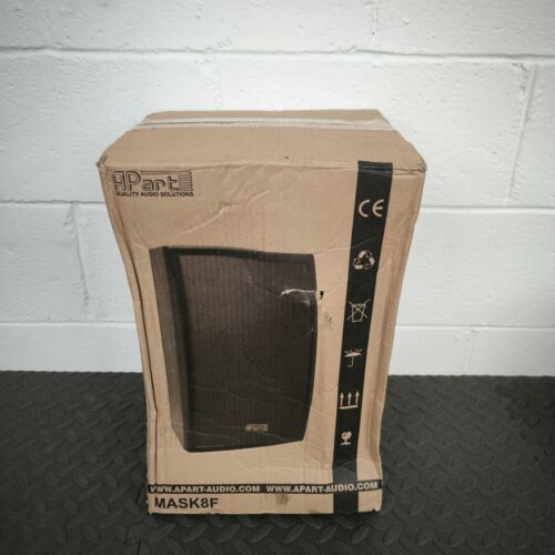 Apart Mask 8-BL Speaker 300W 8Ohm Two Way Raw Cable Banana Jack Wall Mount Black - Picture 5 of 11