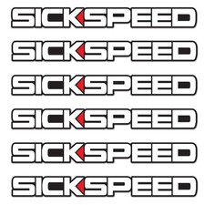 6 Sickspeed Stickers Vinyl Decal Bomb Kit Pack For Front Bumper Lip Skateboard B