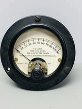 VTG Art Deco Weston Electrical Instrument Meter 301 Gauge 0-100 Milliamperes DC