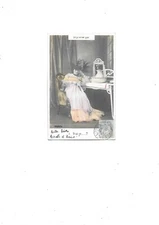 5 beautiful old postcard postcard visit to a lover love circa 1900