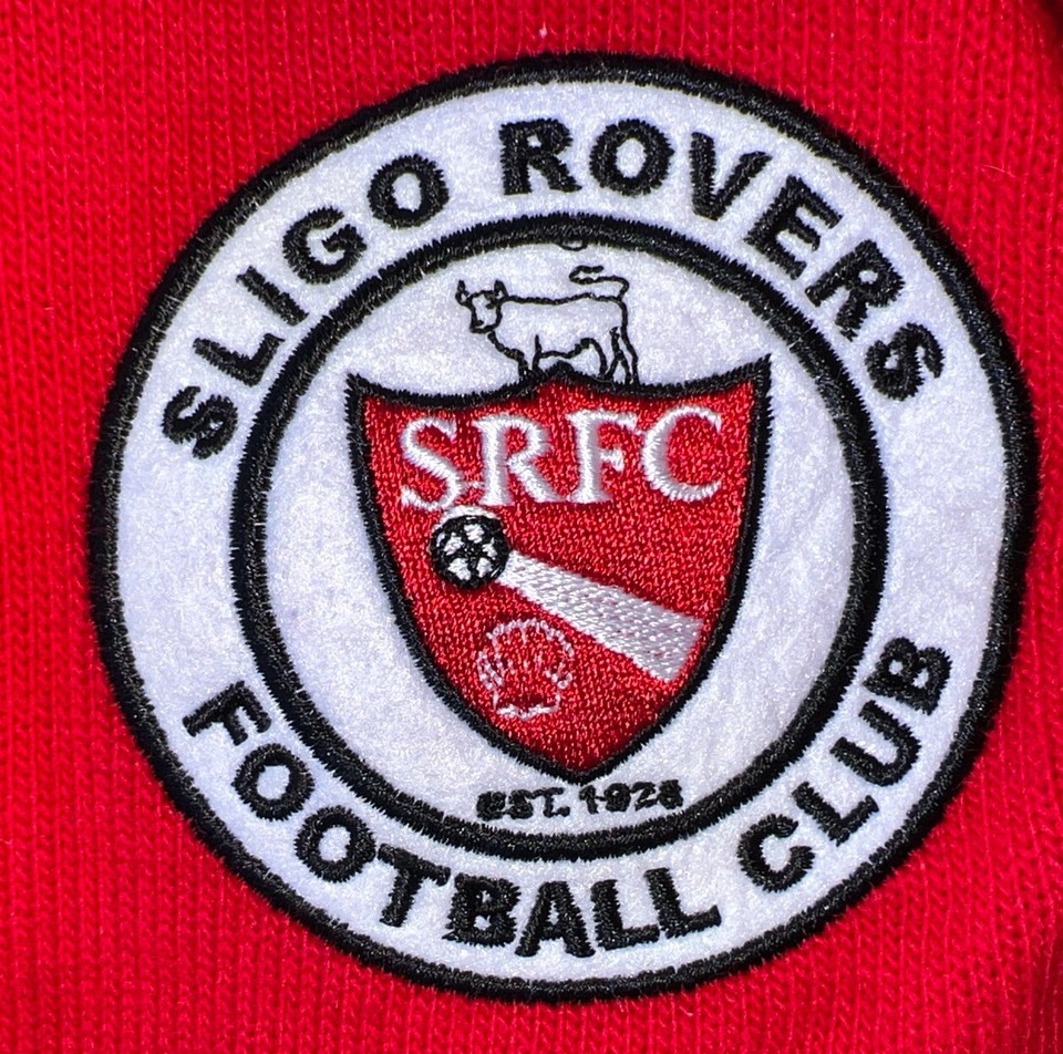 Sligo Rovers Football Club Soccer Scarf Banner. Red/white Striped. 58