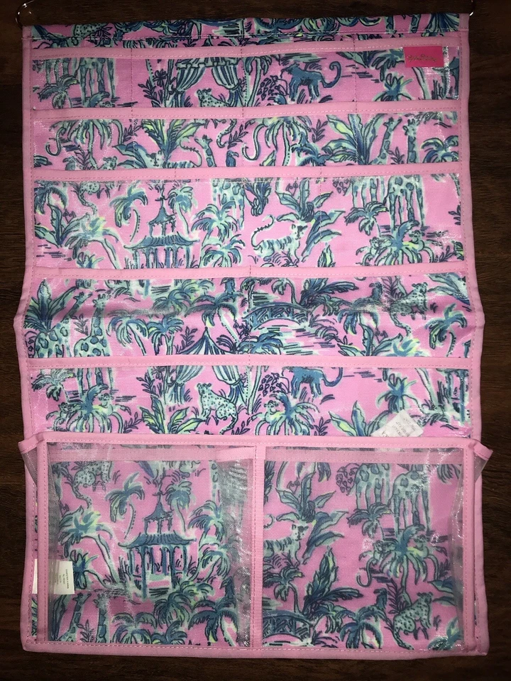 Lilly Pulitzer Fuera de Oficina ORGANIZADOR COLGANTE Y CEPILLO PARA EL CABELLO Set de Regalo GWP NUEVO CON ETIQUETAS Foto 4 de 4