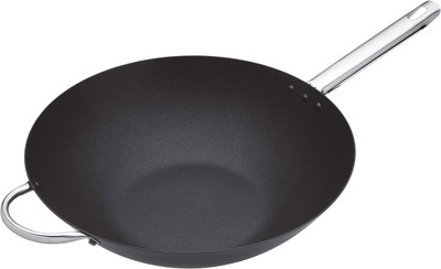 Master Class Wok Carbon, Antihaftversiegelt, Karbonstahl, Wokpfanne 8 Liter, 35,