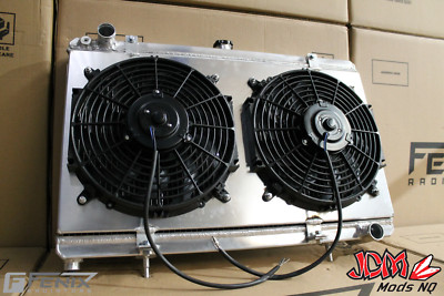 FENIX Full Alloy Radiator & Fan Shroud Combo - Suits Nissan S13 / Silvia SR20DET