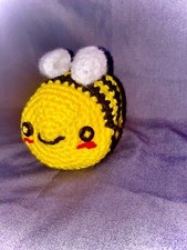 Bee Plushie, Hand Crocheted