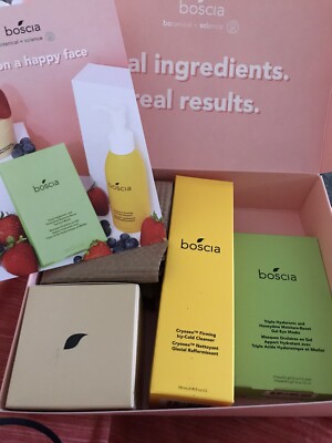 BOSCIA 3pcSET CryoCleanse 28% Berry Acid Complex Triple Hyaluronic Honeydew Mask