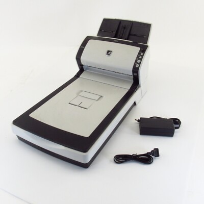 PARTS  Fujitsu fi-6240Z Flatbed ADF Document Scanner 600 DPI Color Half Working