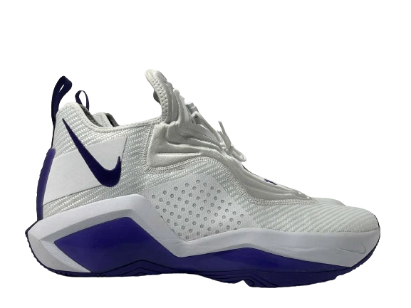 Nike LeBron James XIV 14 TB Promo Blanco Púrpura Negro CW4221-106 talla 15 Para hombres Foto 2 de 4