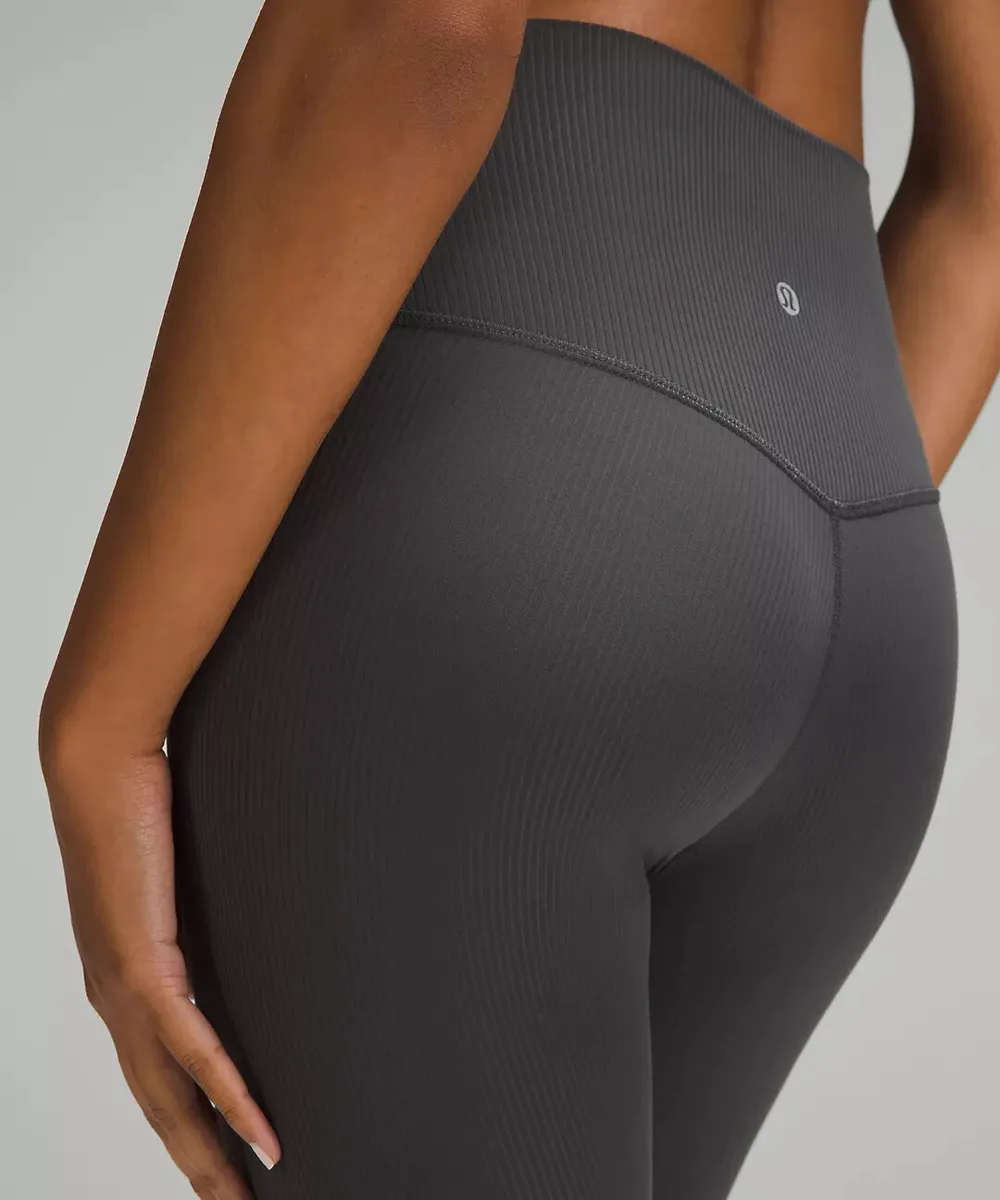 lululemon Align™ Ribbed High-Rise Pant 25 graphite Grey Size 0 MSRP  $118.00 NWT