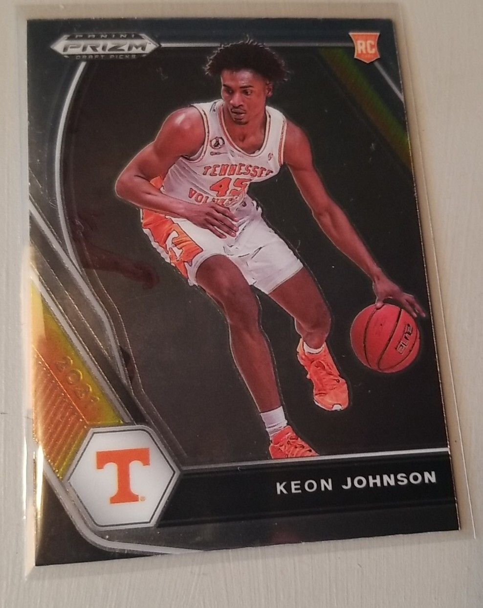 KEON JOHNSON RC 2021 PANINI PRIZM DRAFT SILVER PRIZMS #7