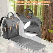 Maternity Bag Baby Nappy Diaper Changing Backpack Rucksack With Changing Mat