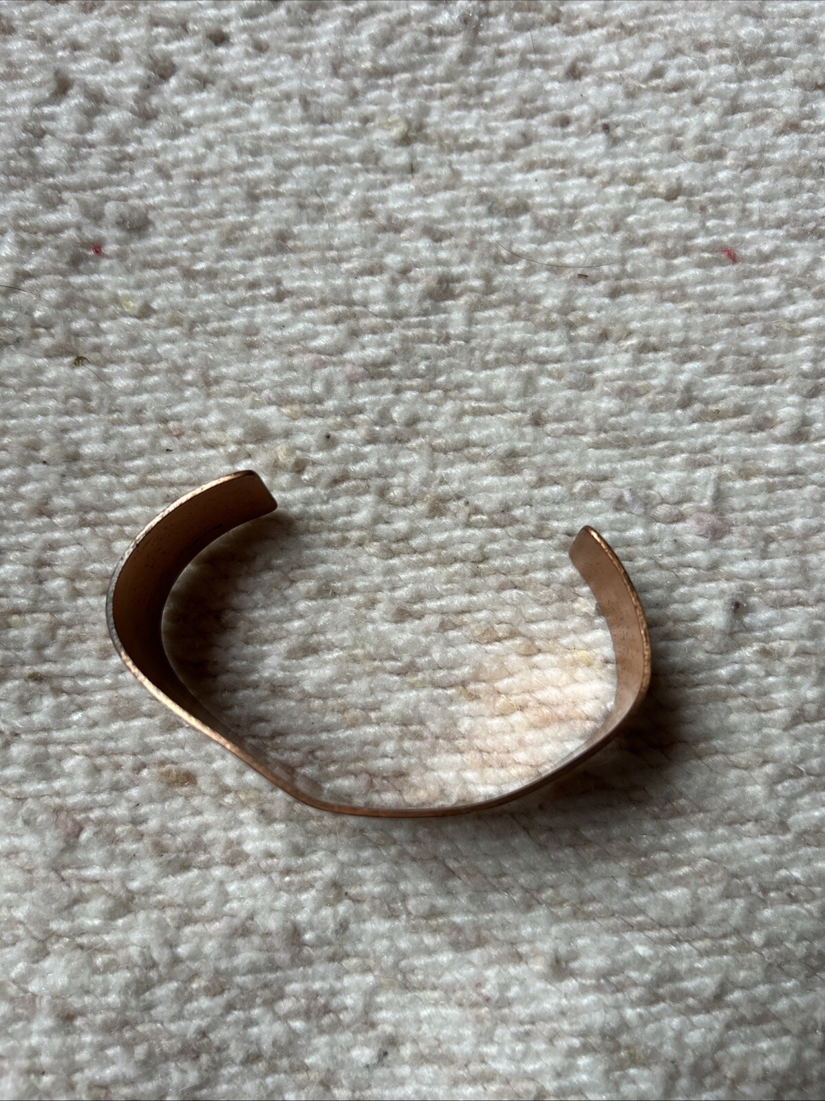 Vintage Solid Copper Signed Bracelet Native Desig… - image 11