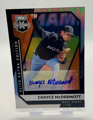 2021 Panini Elite Extra Edition Chayce McDermott Autograph Auto #132 Ball State