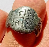 DETECTOR FINDS ANCIENT ROMAN RING COLOR SILVER ENGRAVING