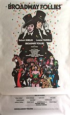 MILTON GLASER BROADWAY FOLLIES ORIGINAL BROADWAY POSTER 84" X 42" ROLLED