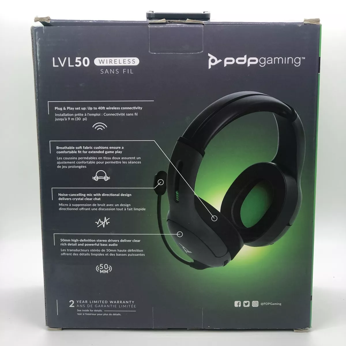 PDP Gaming LVL50 Wireless Stereo Gaming Headset: Black - Xbox Series X