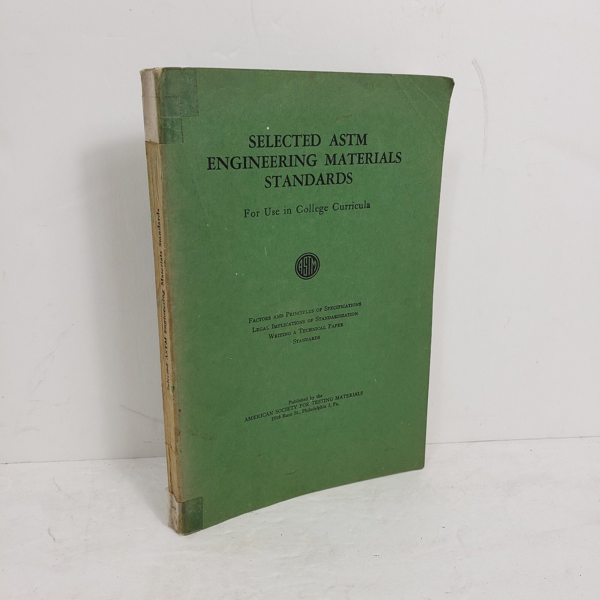 SELECTED ASTM ENGINEERING MATERIALS STANDARDS FOR USE IN Editors 