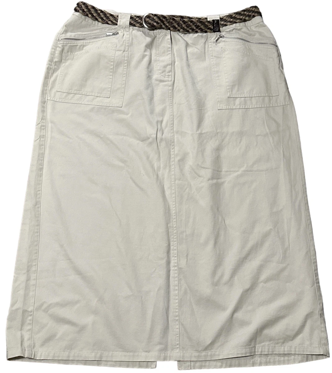 Plus size top khaki skirt ebay
