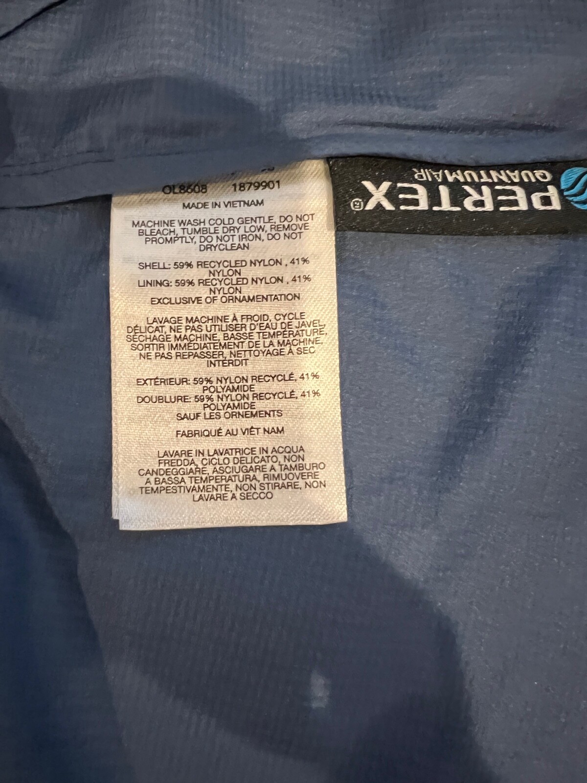 Mountain Hardwear Womens  Blue Rain Jacket Hooded… - image 6