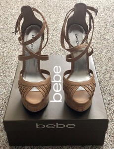 bebe cork heels