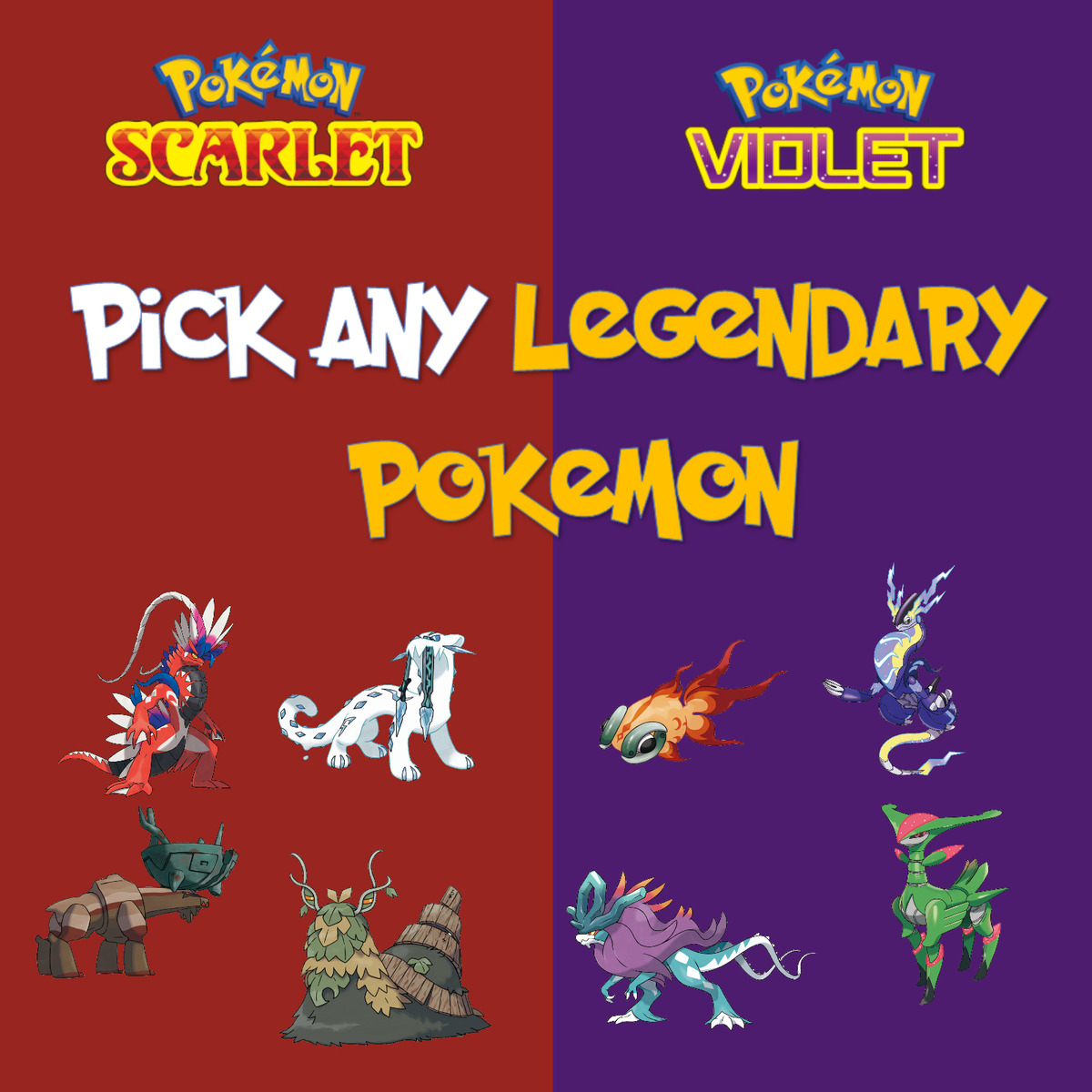 Legendary Miraidon/ Pokémon Scarlet and Violet / 6IV Pokemon / Legendary  Pokemon