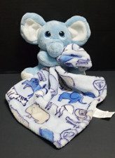 Little Beginnings Blue Elephant Lovey Security Blanket Stuffed Plush
