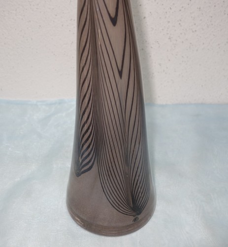 Jarrón de vidrio artista de hielo ERWIN, 1981 - firmado y fechado - H. 38,5 cm - Imagen 3 de 11