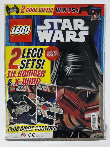 SEALED Egmont LEGO Star Wars Magazine (UK) #13 - July 2016 - TIE Bomber & X-Wing