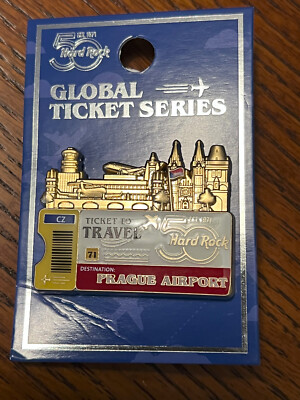 Hard Rock Cafe Prague Airport Global Ticket Series Pin LE 100