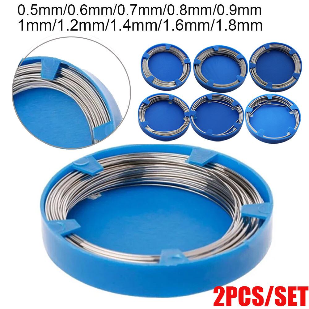 2 Boxes 0.5-1.8mm Dental Stainless Steel Wire Orthodontic Surgical