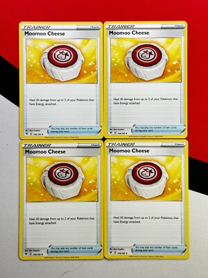 Moomoo Cheese x4 Trainer Item 156/185 Vivid Voltage x4 Pokemon Playset 4x