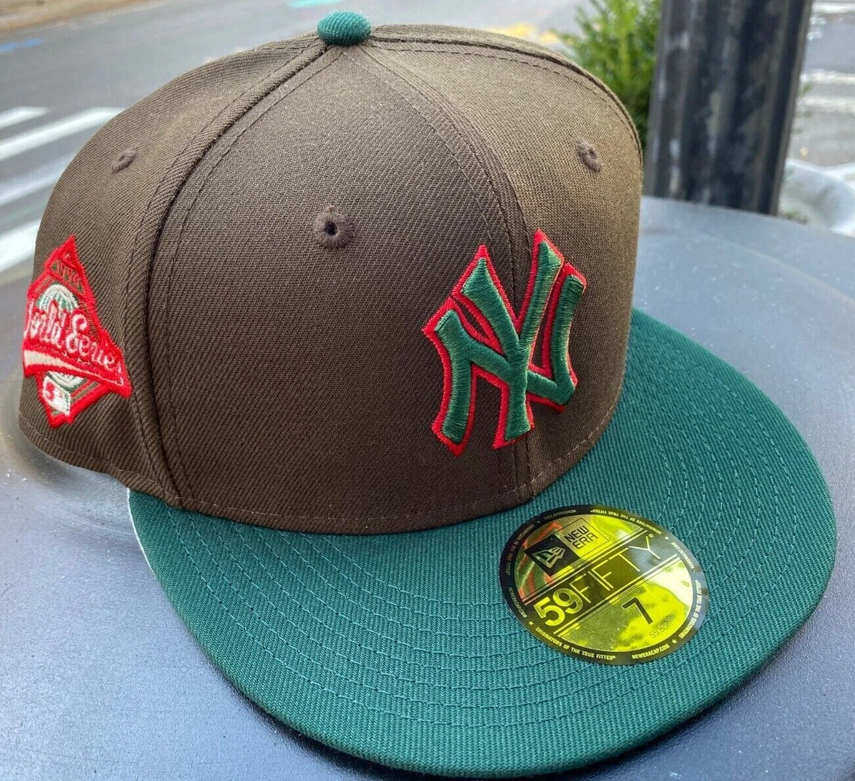 New Era NY YANKEES Exclusive CUSTOM MLB 59fifty Hat BEEF & BROCCOLI  TIMBERLAND